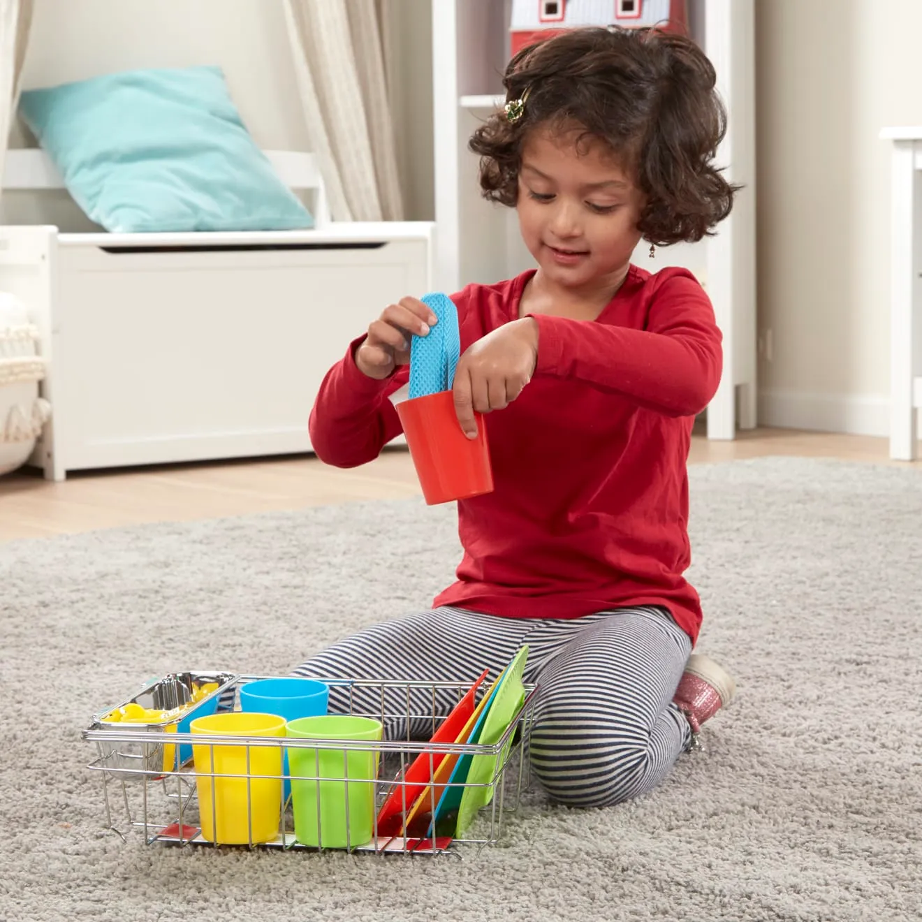 Melissa & Doug Let’s Play House afwas speelservies 4-persoons