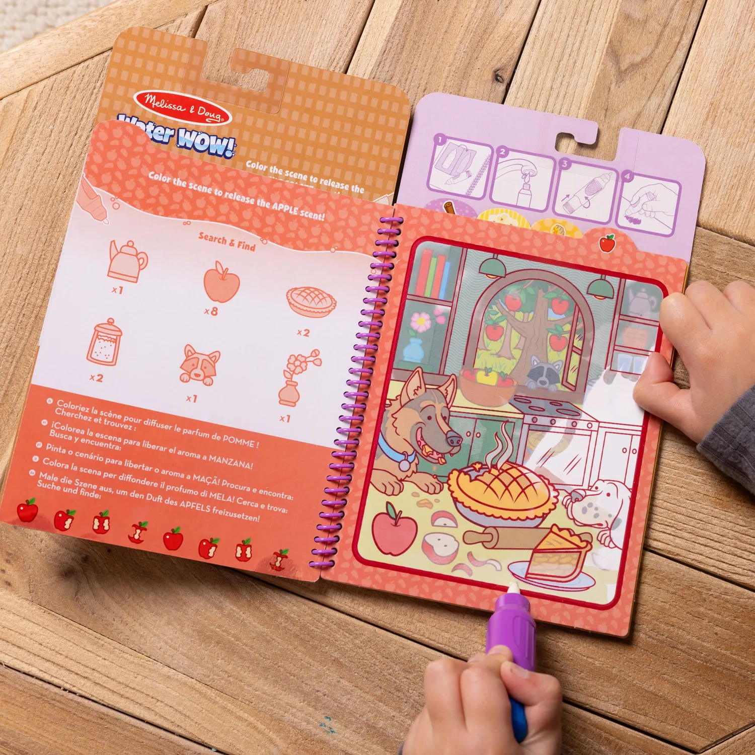 Melissa & Doug Water Wow Treats kleurboek met geur 5 pagina's