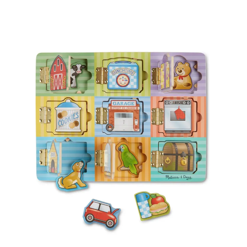Melissa & Doug Hide & Seek houten magneetspel