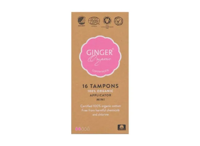 Ginger Fairy Ginger Organic Tampons mini applicator 16 stuks