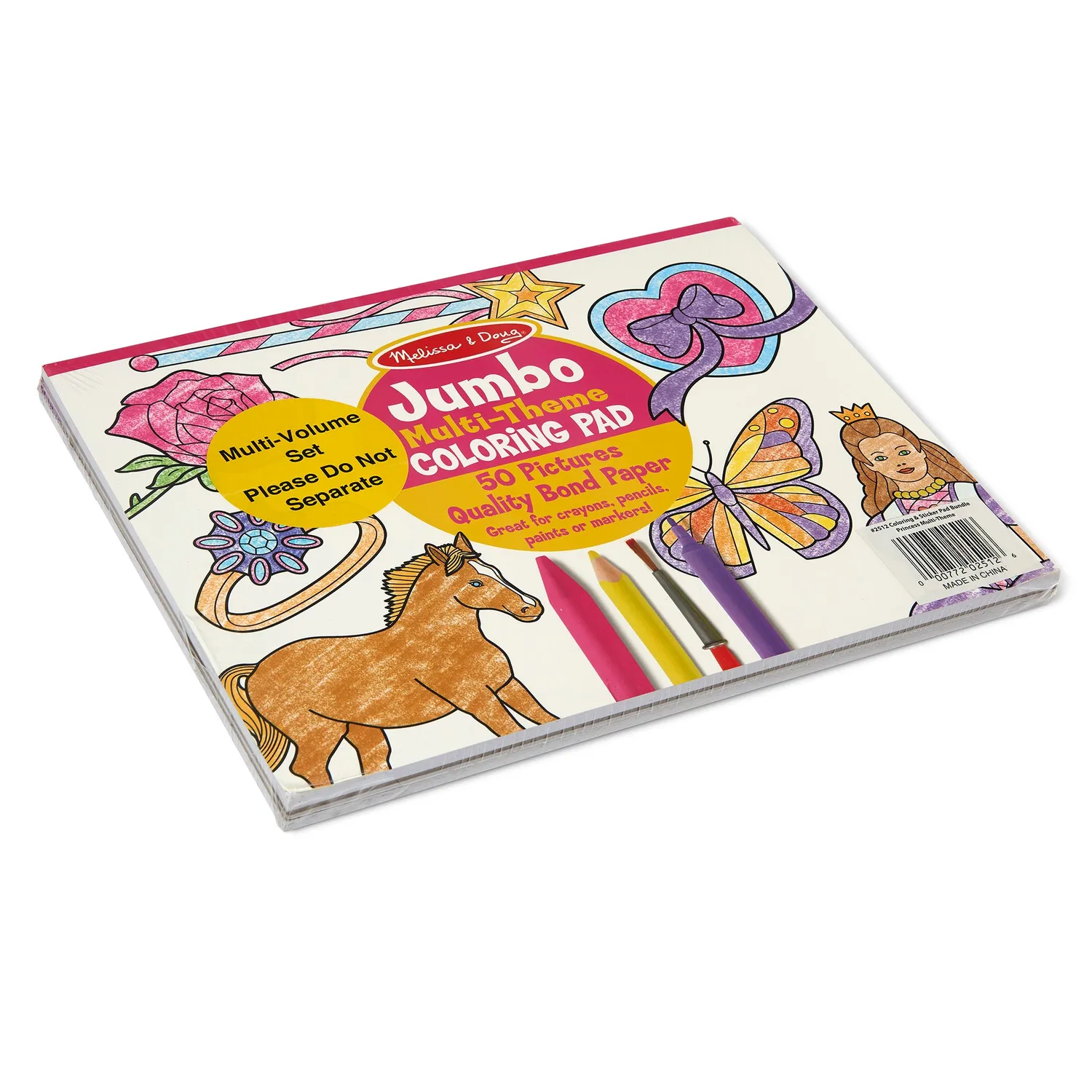 Melissa & Doug Princess Fairy kleur- en stickerblokken