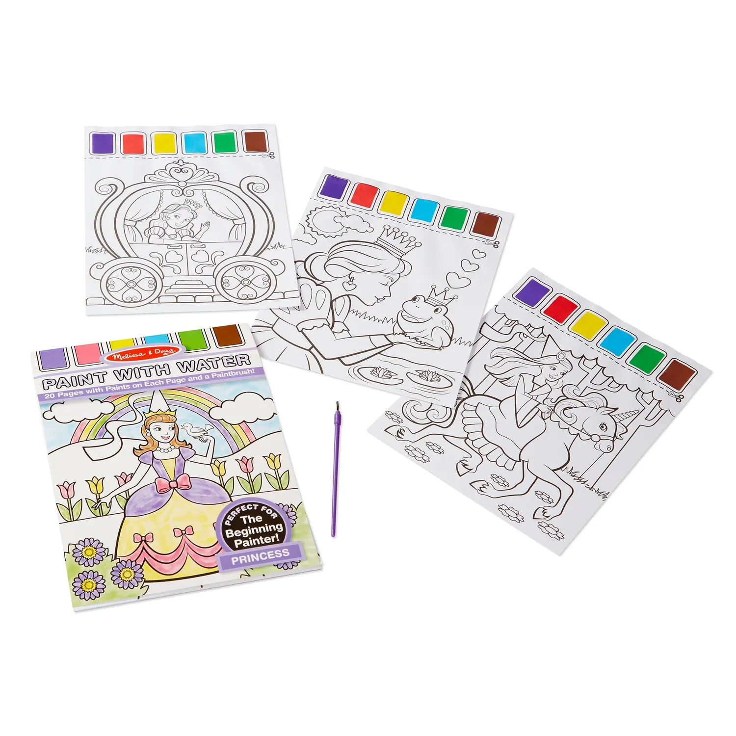 Melissa & Doug Paint With Water Princess verfboek
