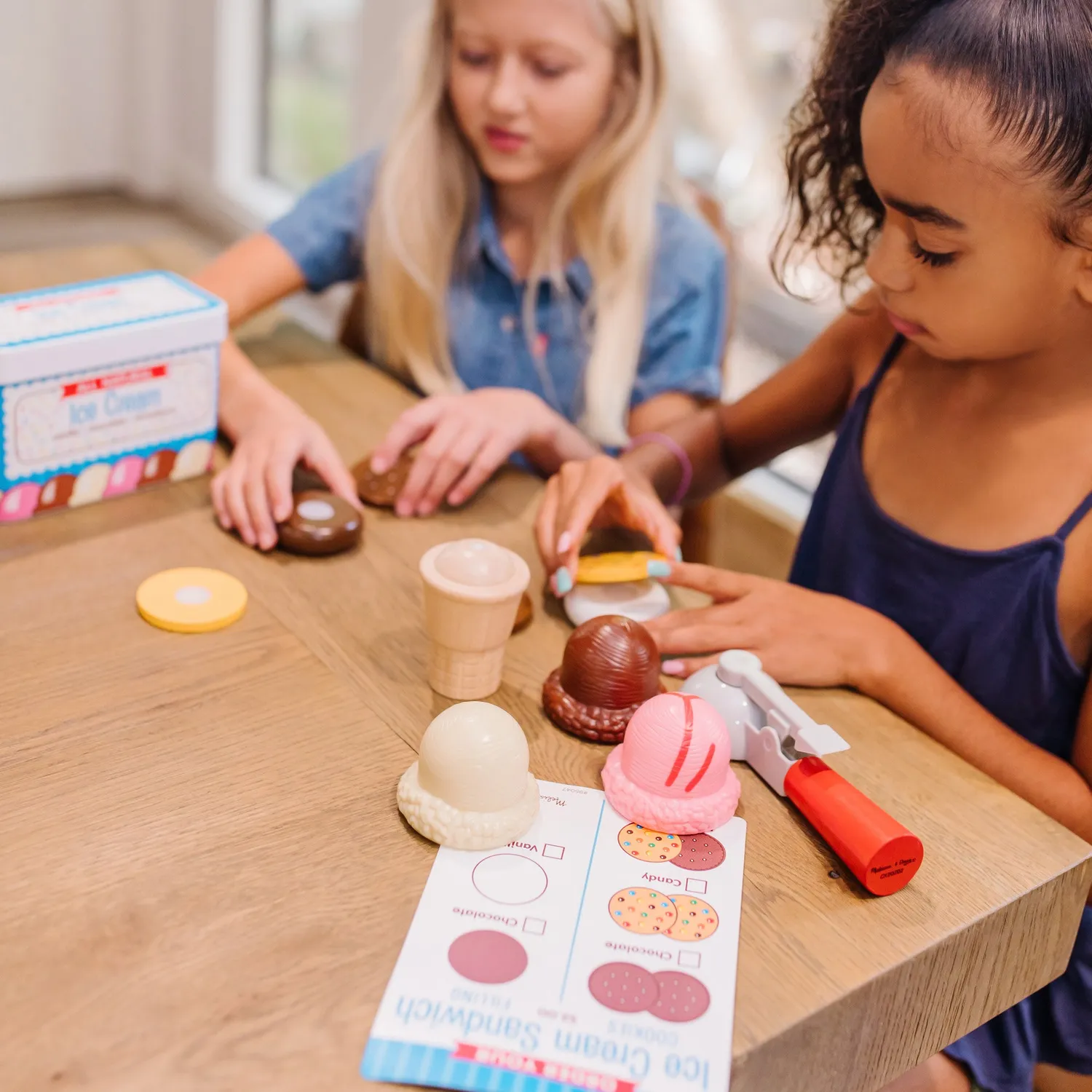Melissa & Doug Scoops & Sandwiches speel ijsjes set 13-delig hout