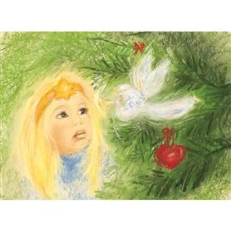Ginger Fairy Marjan van Zeyl Kerstboomengeltje kaart