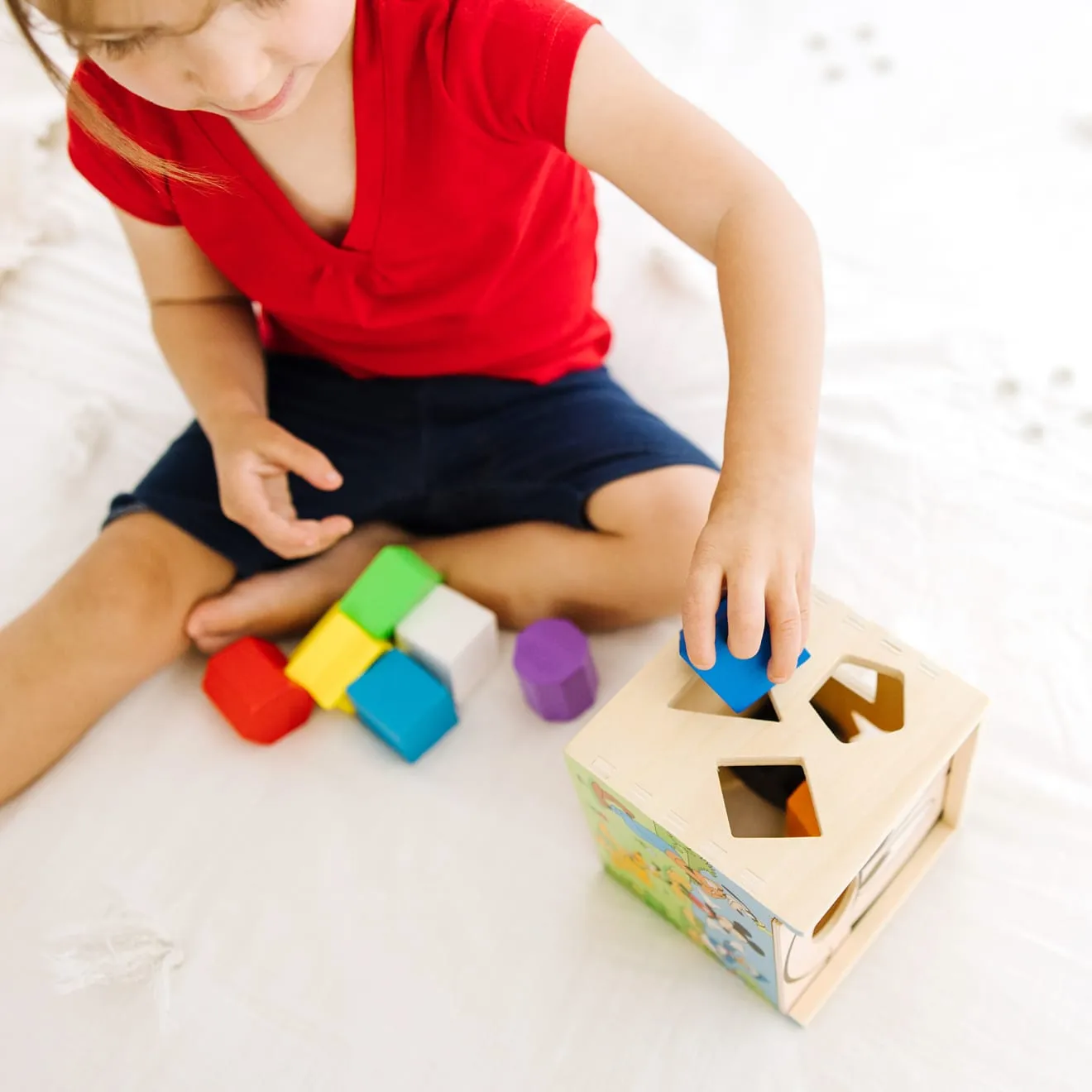 Melissa & Doug Mickey Mouse sorteerkubus hout 9 vormen