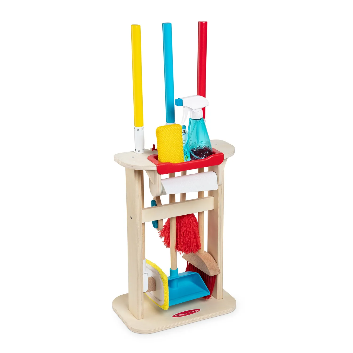 Melissa & Doug Deluxe Sparkle Shine schoonmaakset 10-delig hout