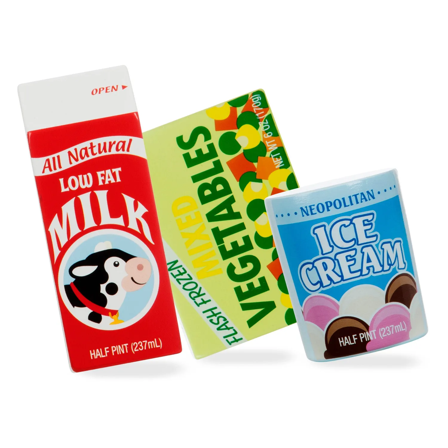 Melissa & Doug Wooden Fridge Food speelvoedsel 9-delig