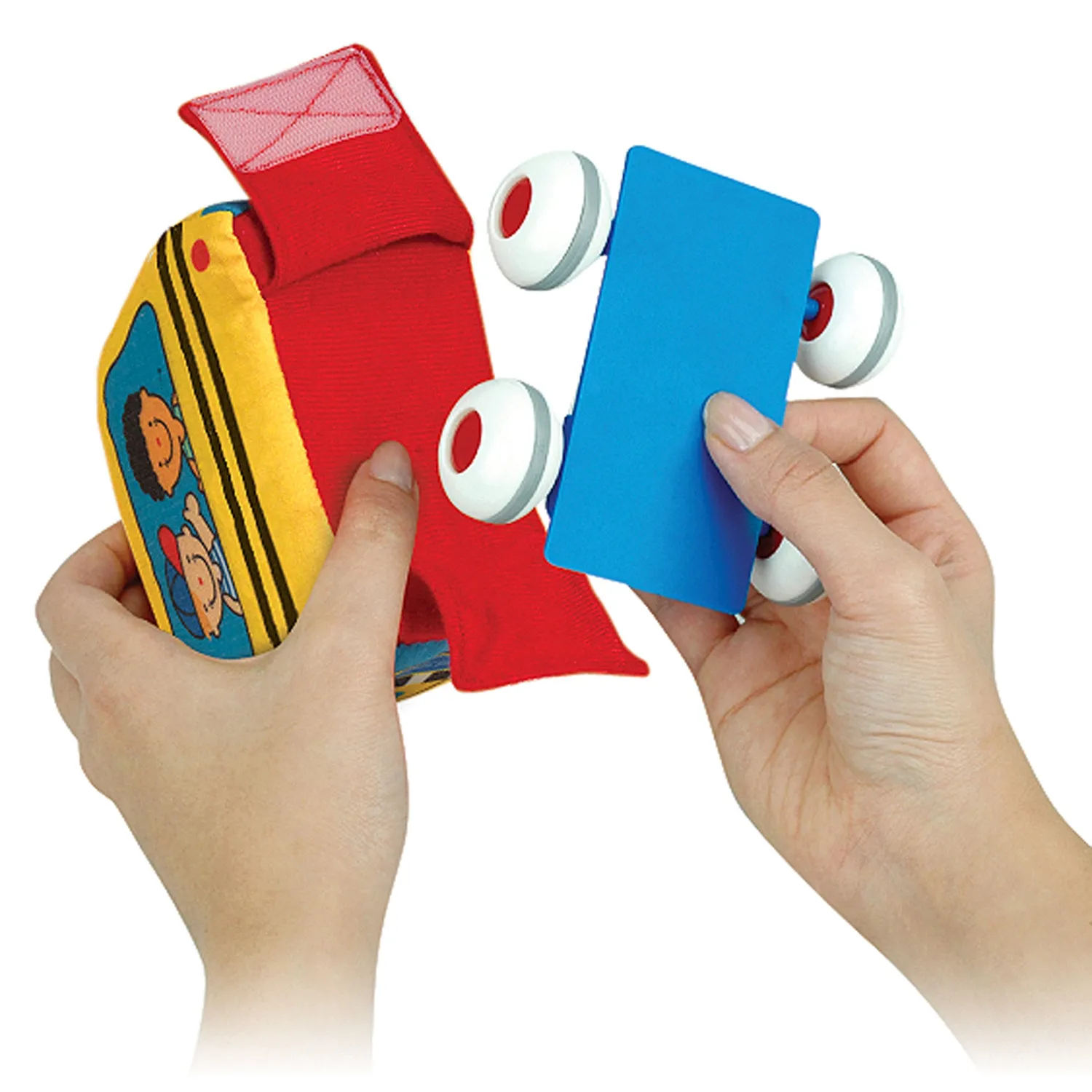 Melissa & Doug K's Kids pull-back autos zacht 4 stuks