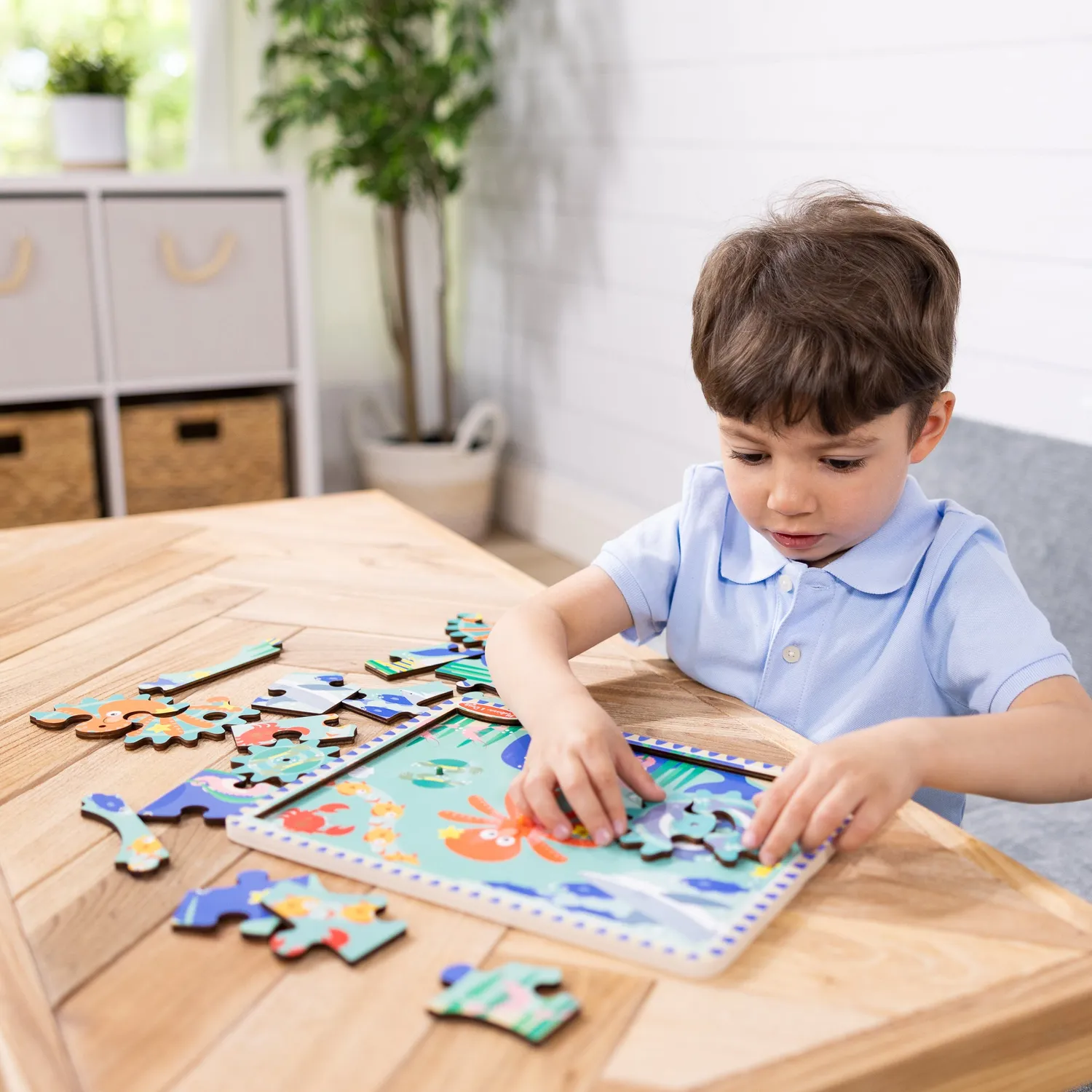 Melissa & Doug Underwater Gear houten puzzel 18 stukjes 3+