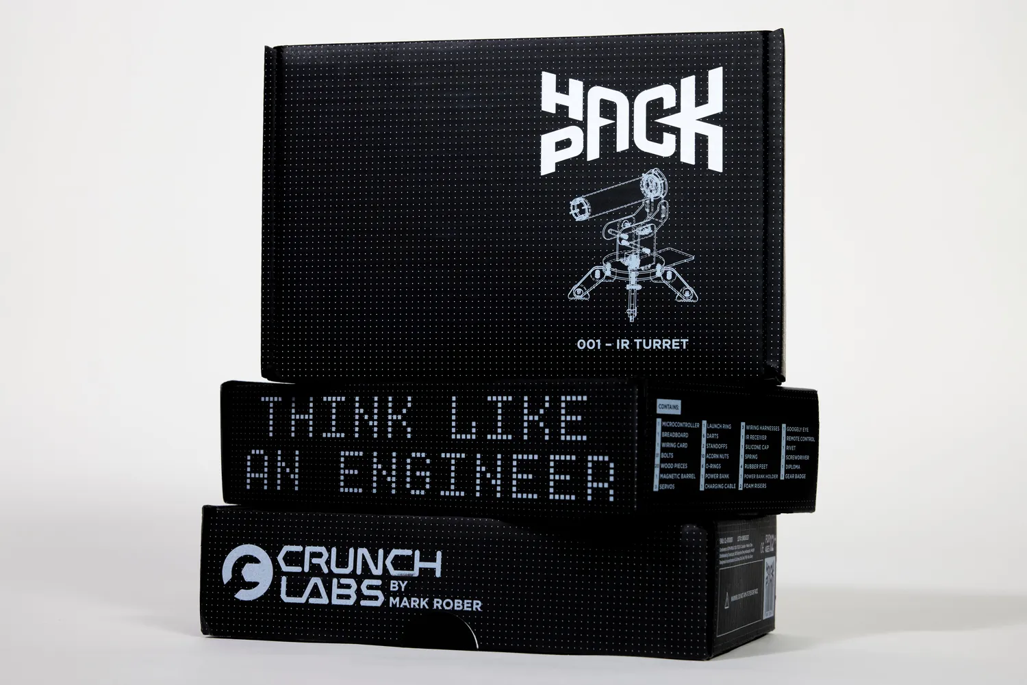 Mark Rober Hack Pack bouwbox jaar 6 boxen VS cadeau