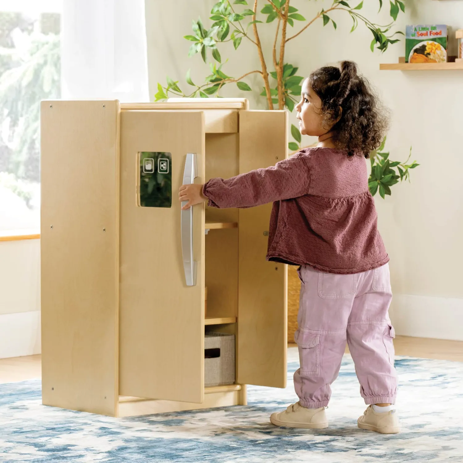 Guidecraft EdQ speelkoelkast naturel hout