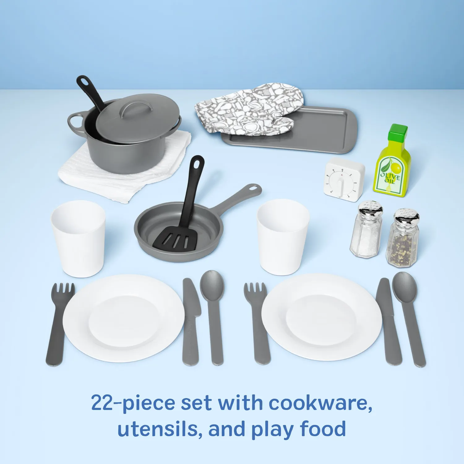 Melissa & Doug Kitchen Accessory speelgoed keukenset 22-delig
