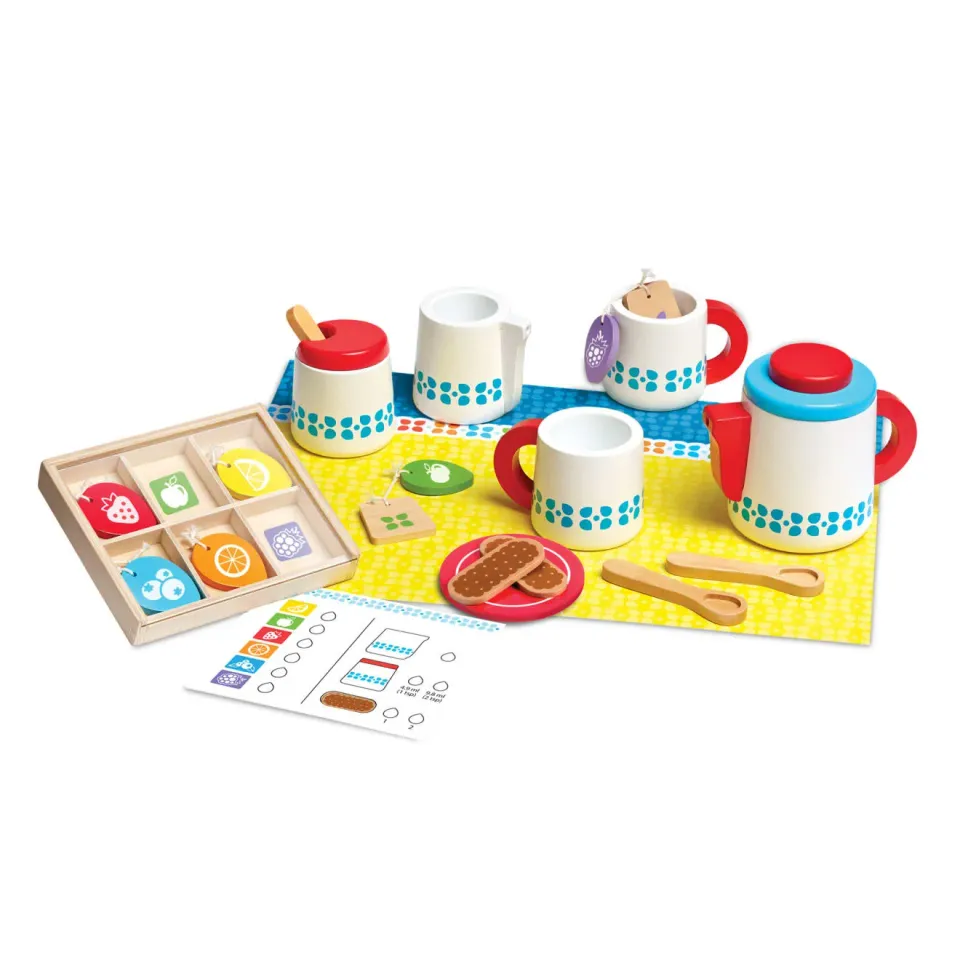Melissa & Doug Steep & Serve theeset hout 3+ jaar theefeestje