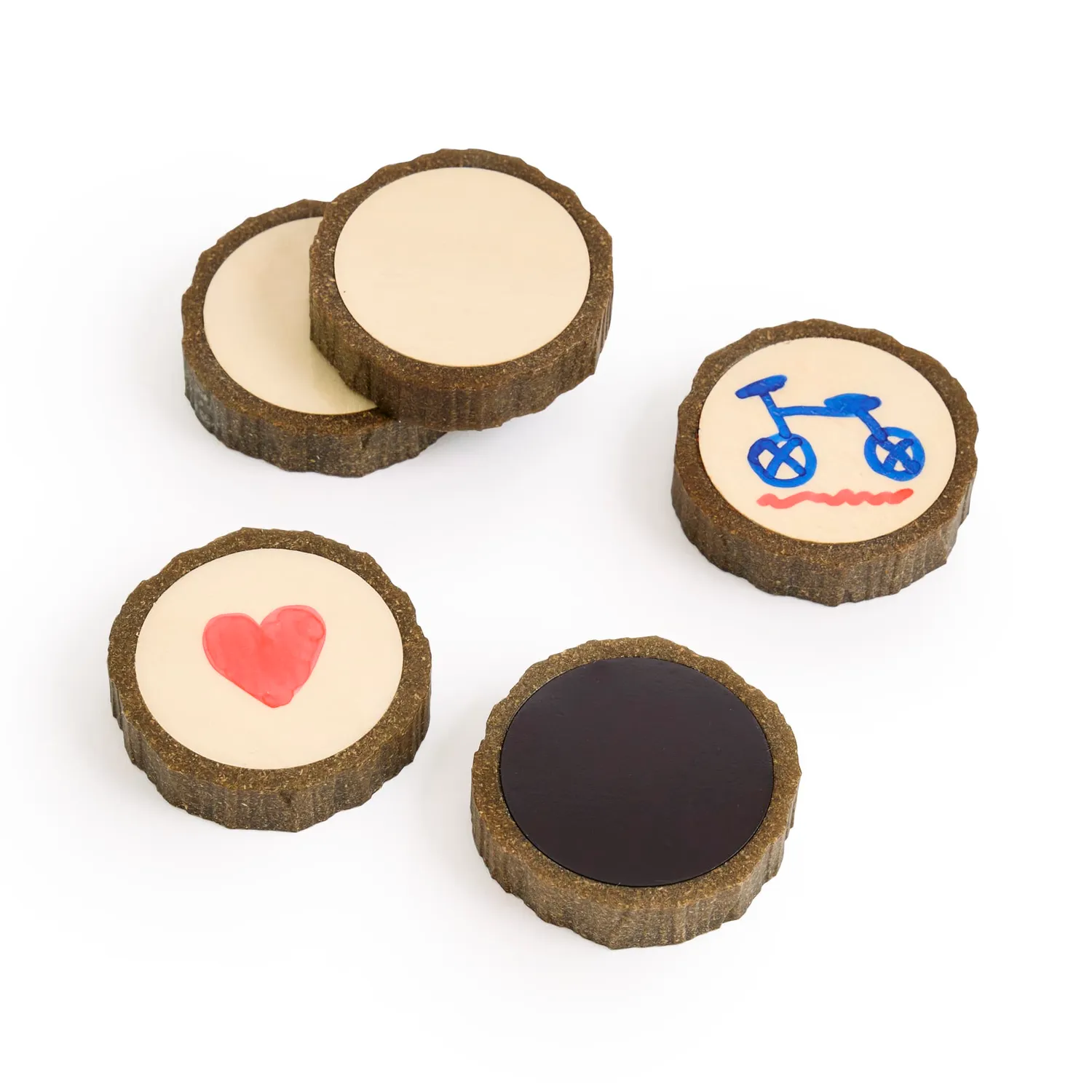 Guidecraft Magnetic Write-On Wood Cookies magneetschijfjes 30 stuks