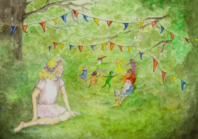Ginger Fairy Eentje van Margo Feest wenskaart 10,5x15 vrolijk