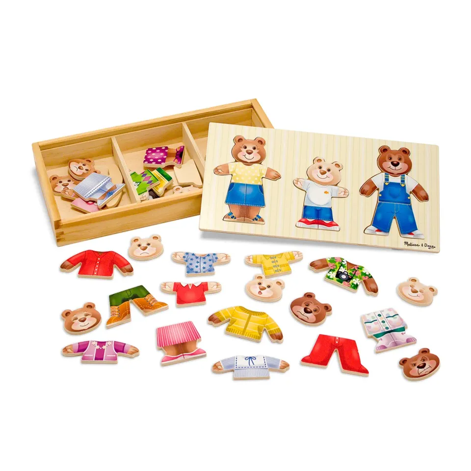 Melissa & Doug Bear Family houten puzzel 45 dlg