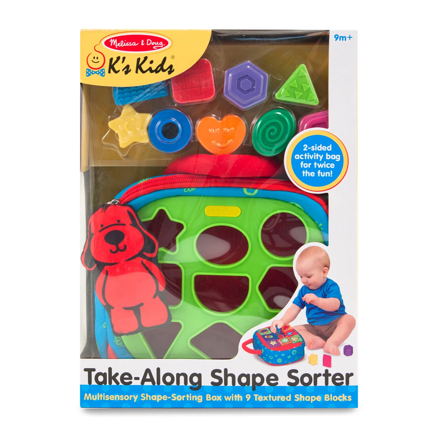 Melissa & Doug K's Kids Take-Along vormenstoof baby 9 vormen