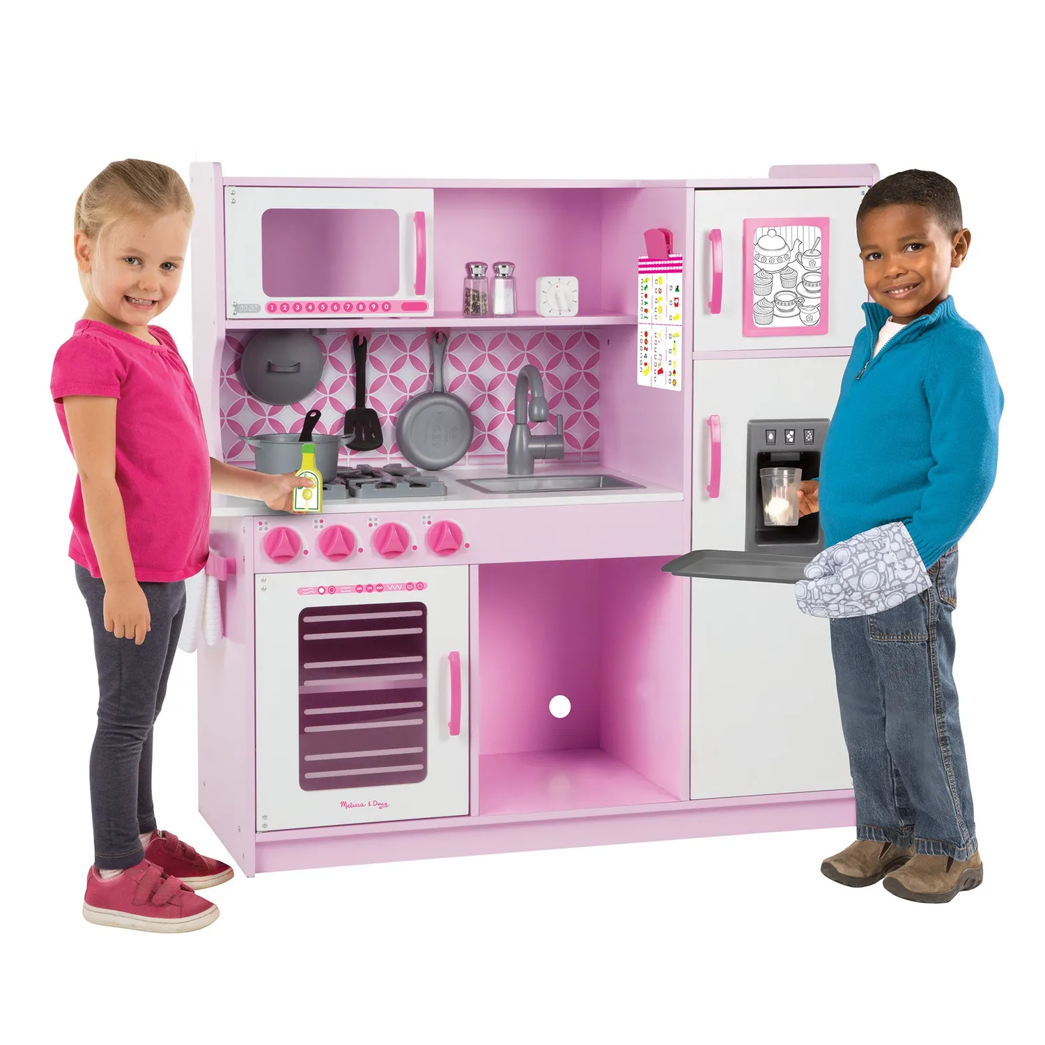 Melissa & Doug Chef's Kitchen speelkeuken houten roze