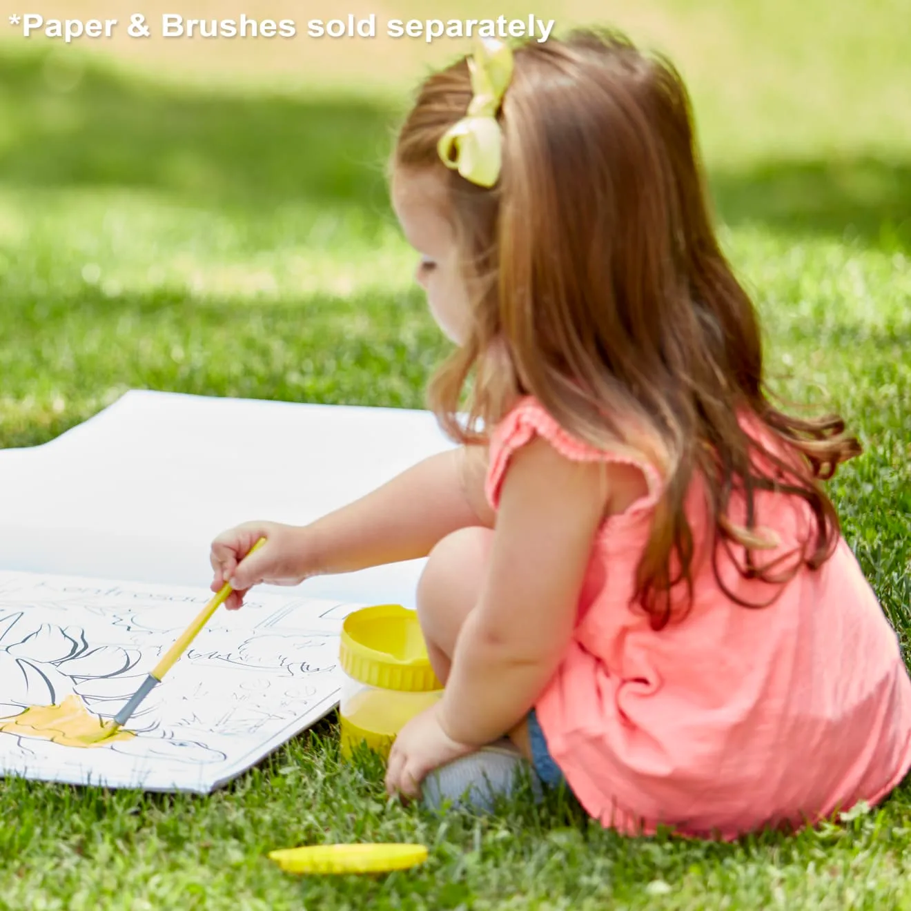 Melissa & Doug morsvrije verfpotjes 4 stuks met deksels