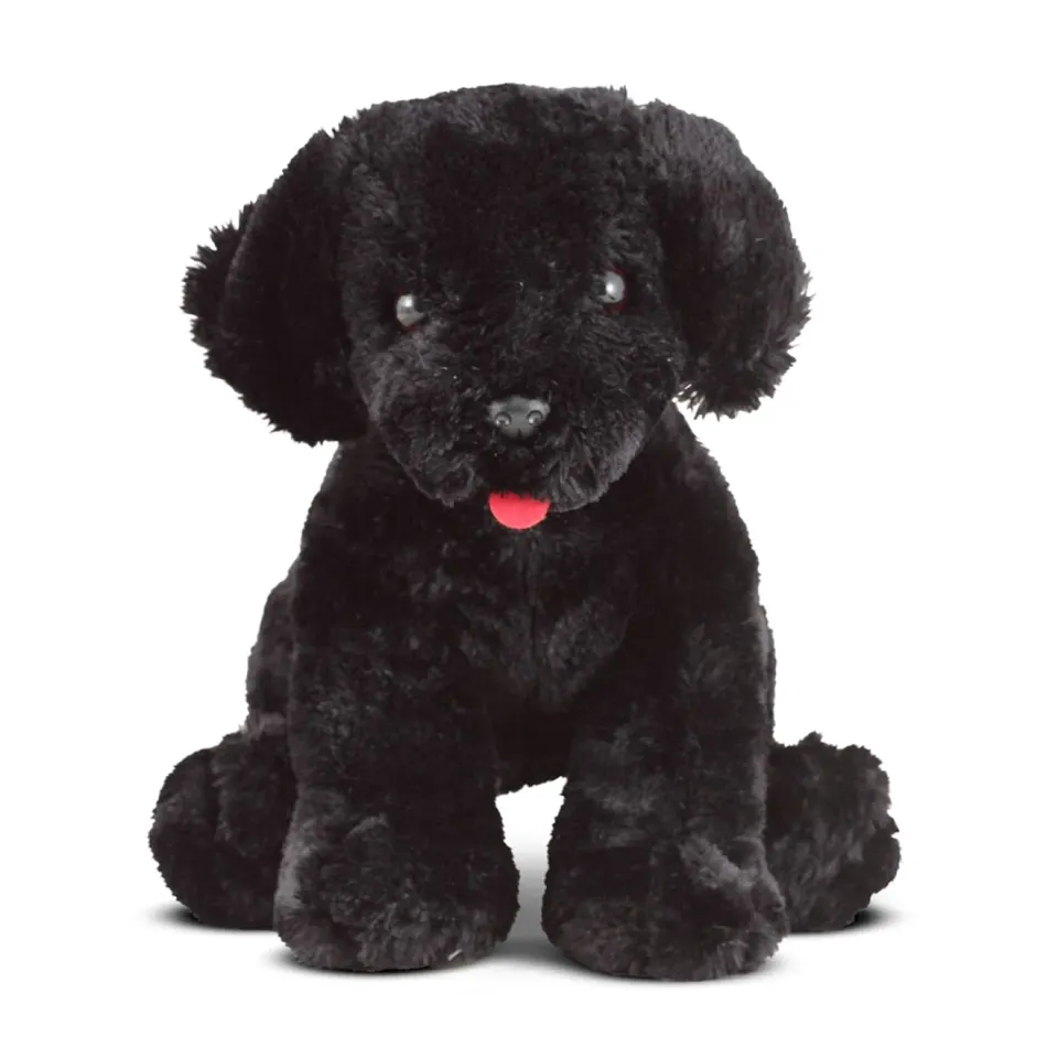 Melissa & Doug Benson Black Lab knuffel puppy 25 cm
