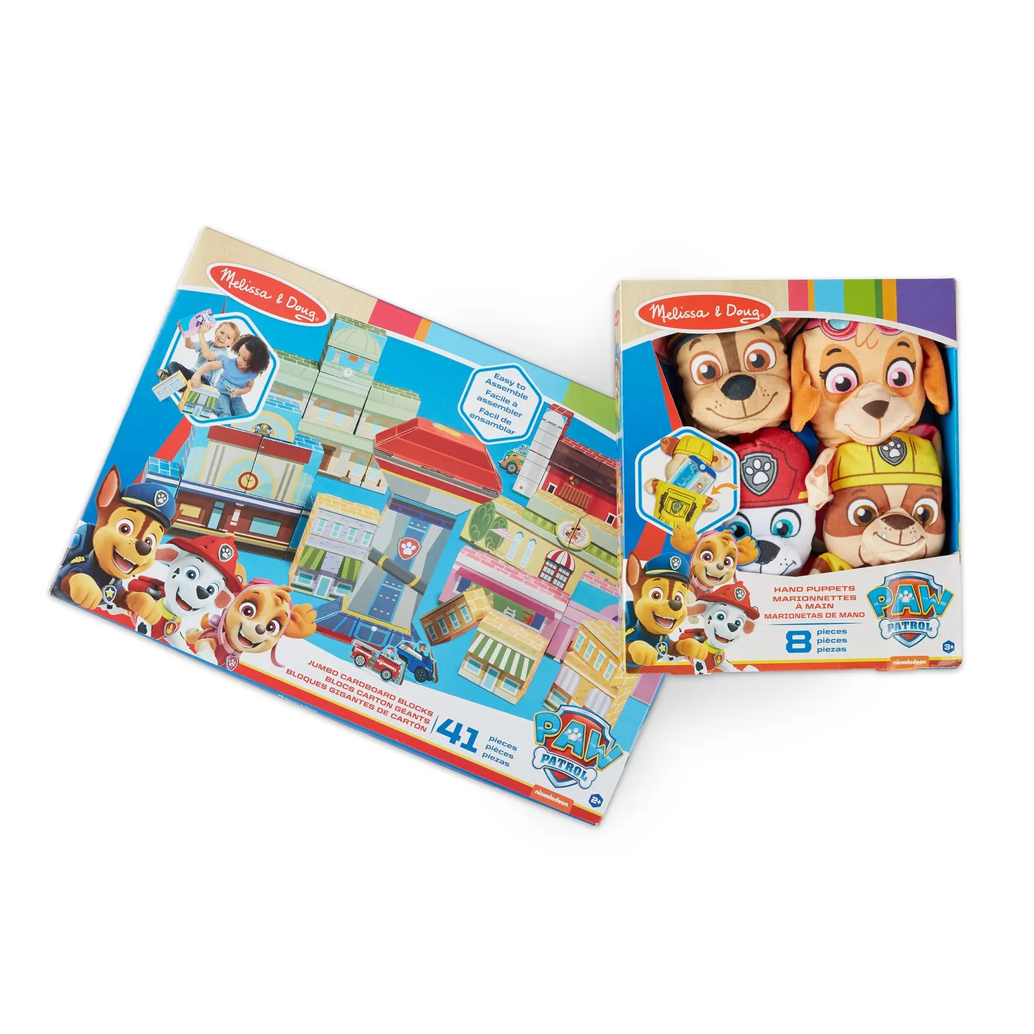 Melissa & Doug PAW Patrol Jumbo Cardboard Blocks bouwblokken 37 stuks karton