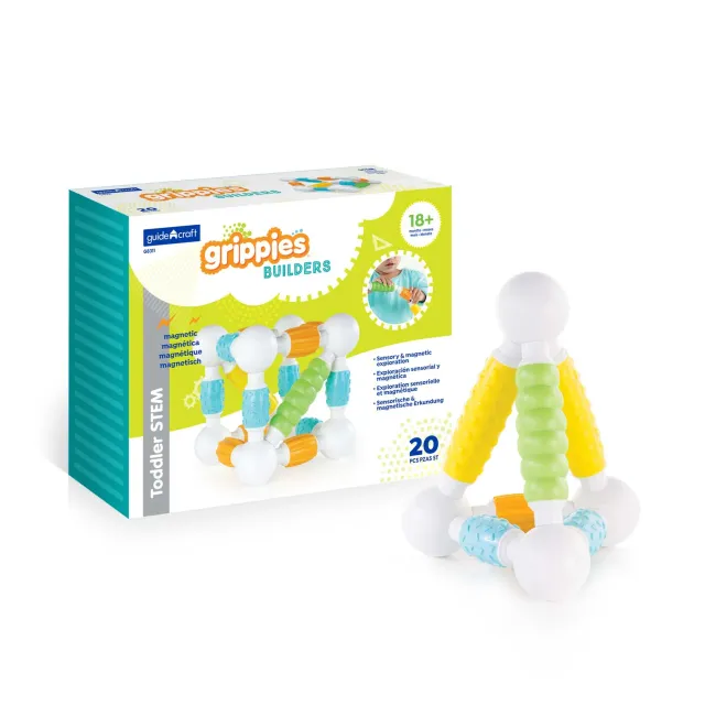 Guidecraft Grippies Builders magnetisch speelgoed 20 delig