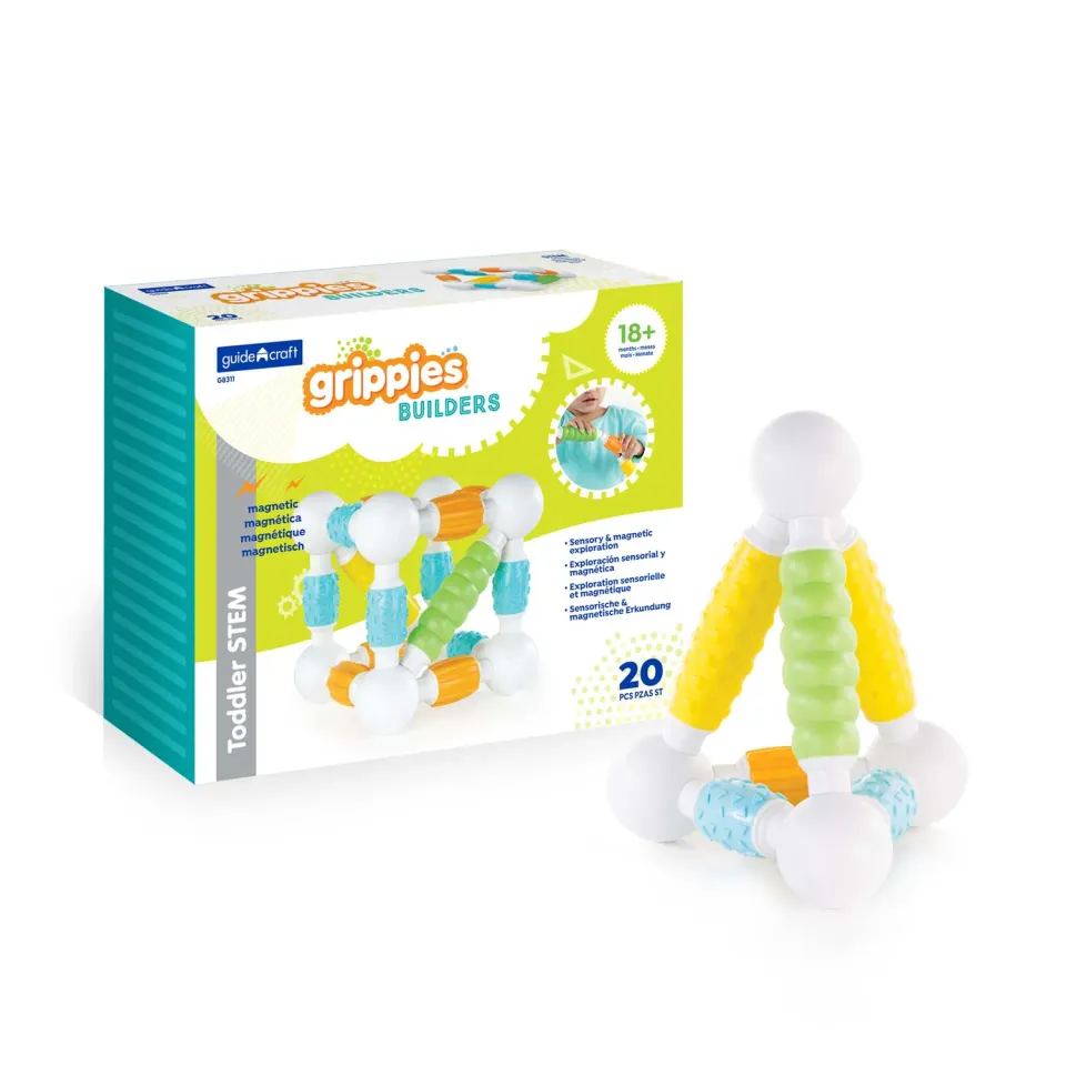 Guidecraft Grippies Builders magnetisch speelgoed 20 delig
