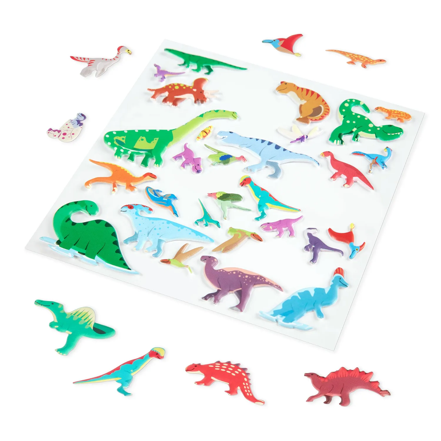 Melissa & Doug Puffy Sticker dino stickers herbruikbaar 36 stuks