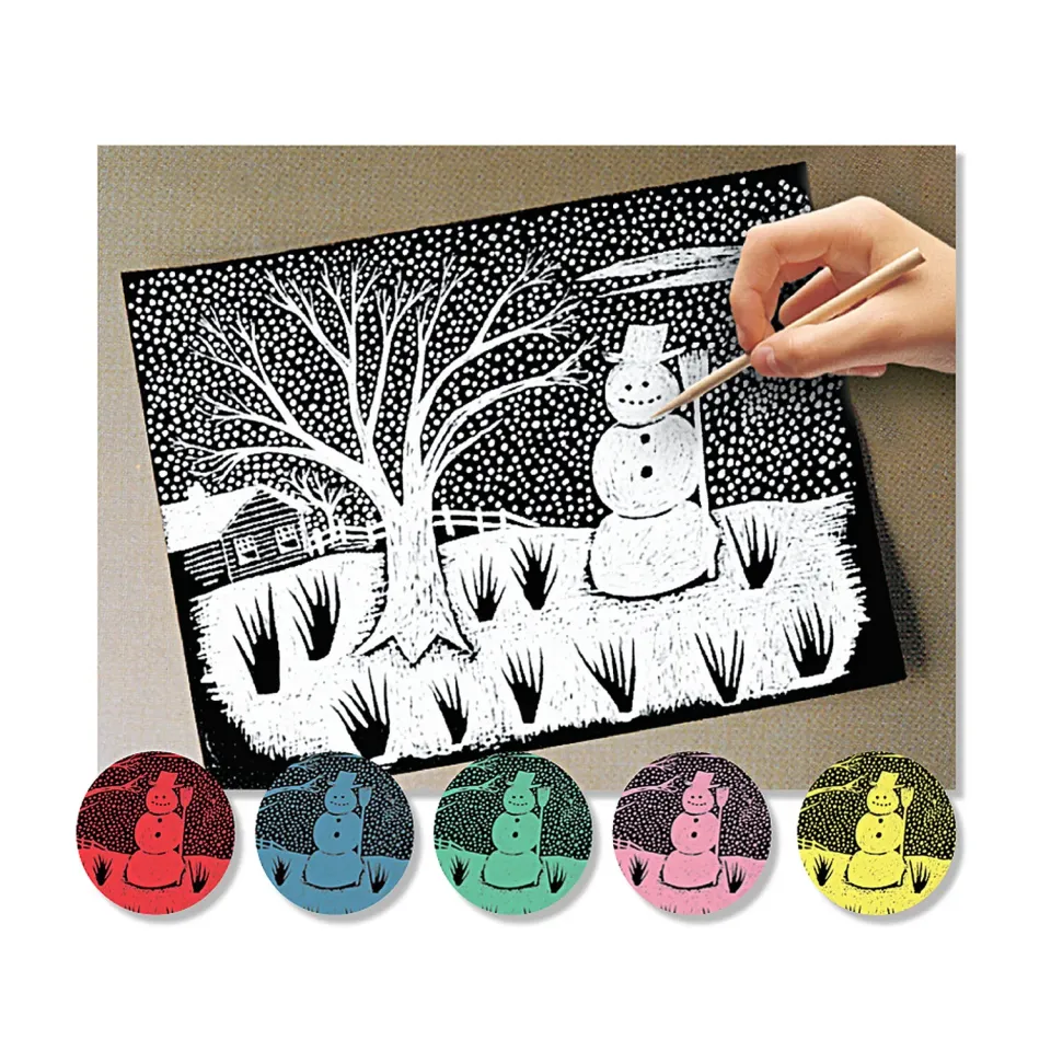 Melissa & Doug Scratch Art kraskaarten 60 vellen 6 kleuren