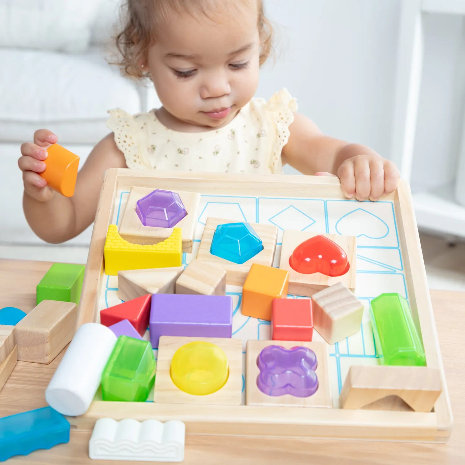 Melissa & Doug Sensory sensorische blokken houten kist 1+ jaar
