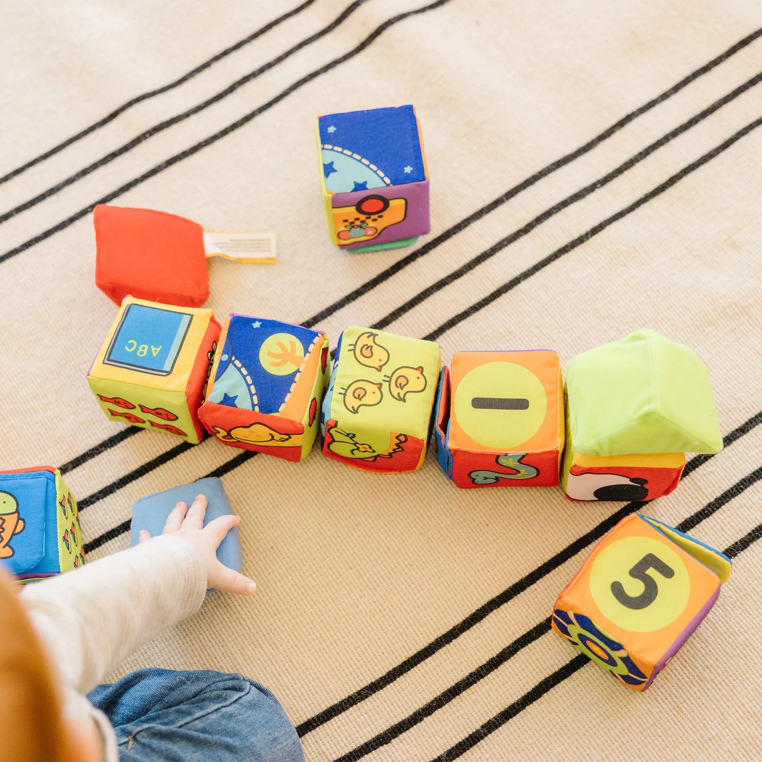 Melissa & Doug K's Kids Match and Build zachte blokken 14 stuks