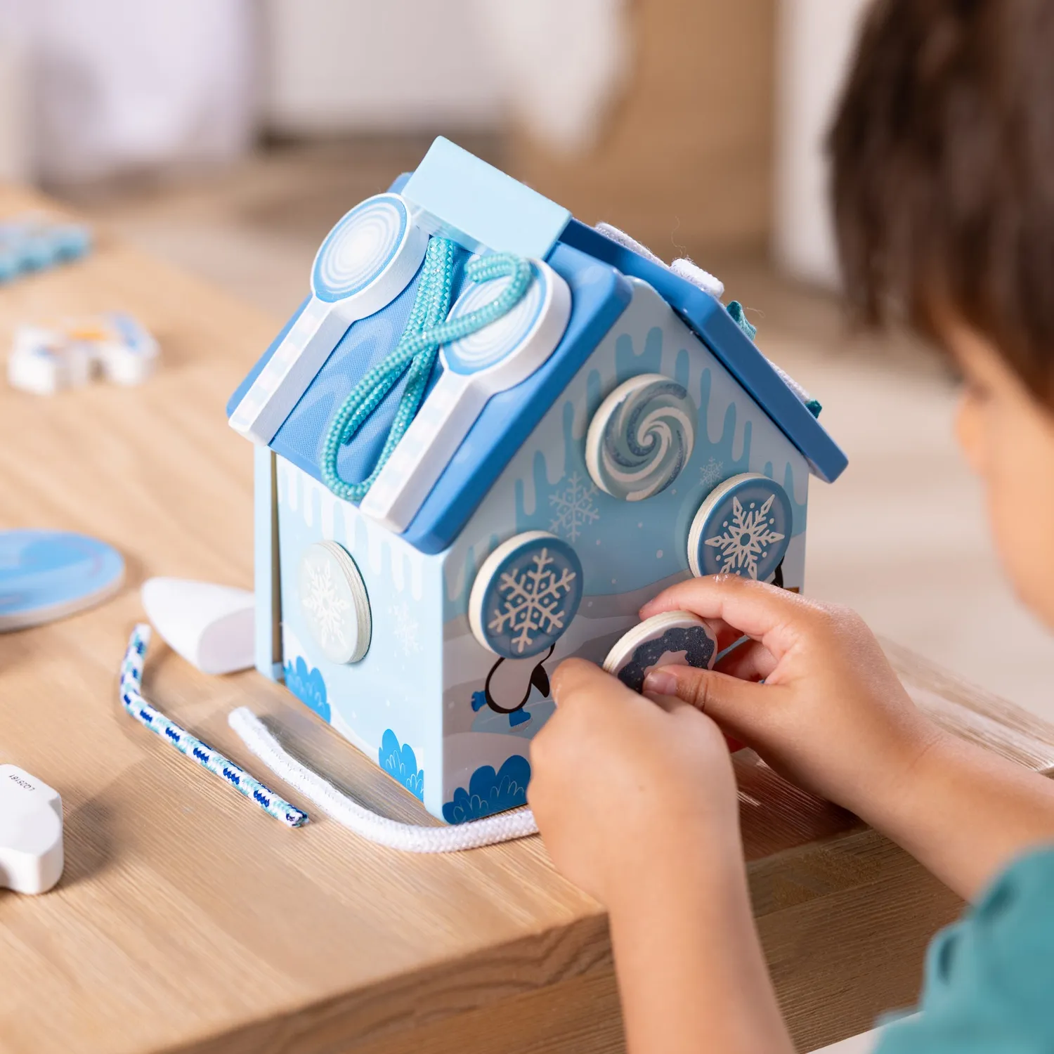 Melissa & Doug peperkoekhuis hout Winter Frost speelset