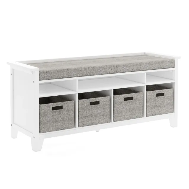 Guidecraft Martha Stewart Kids Storage Bench opbergbank met kussen