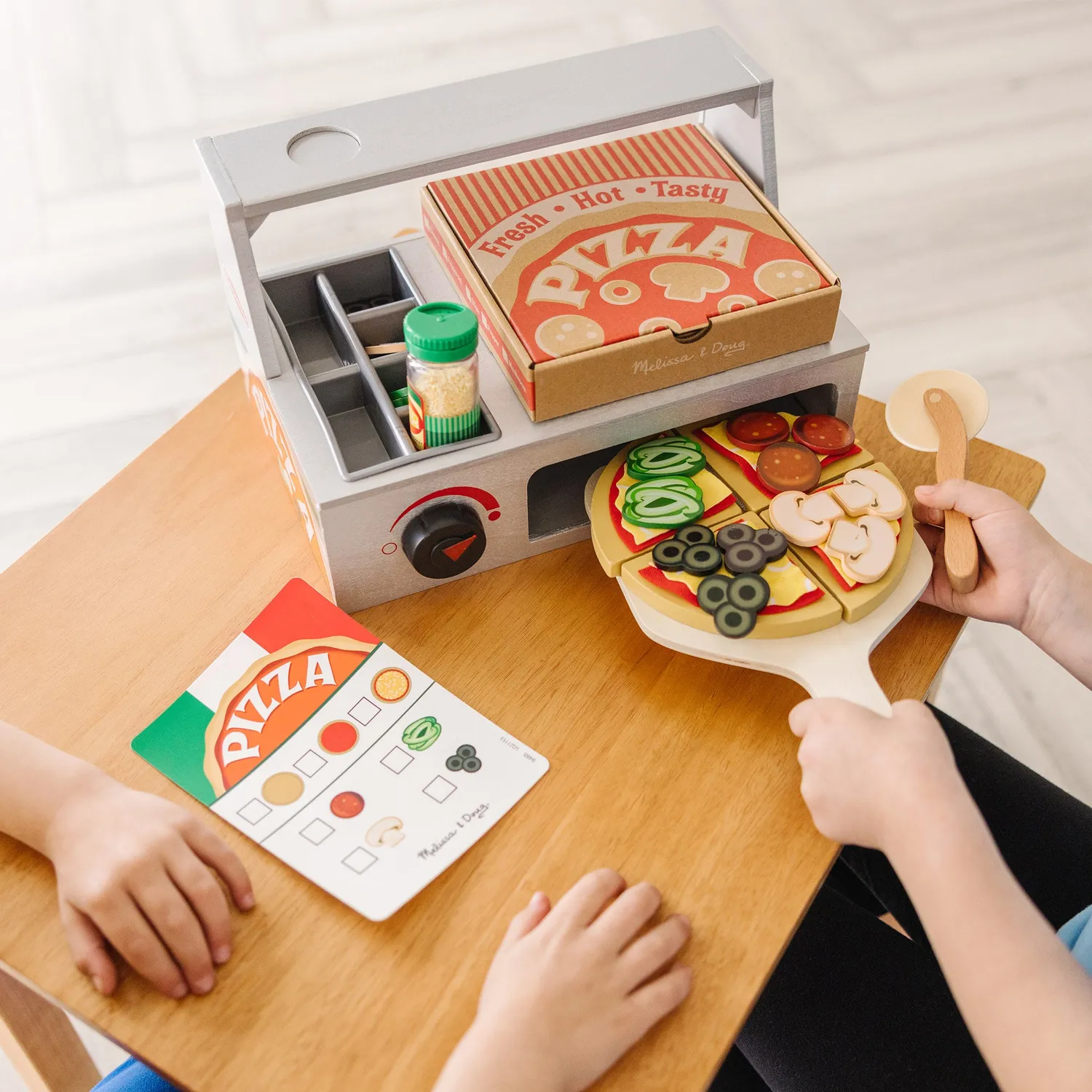 Melissa & Doug Top & Bake Pizza Counter speelset 41-delig