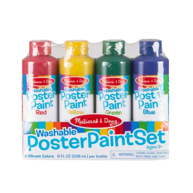 Melissa & Doug Washable Poster Paint plakkaatverf 4x236ml uitwasbaar