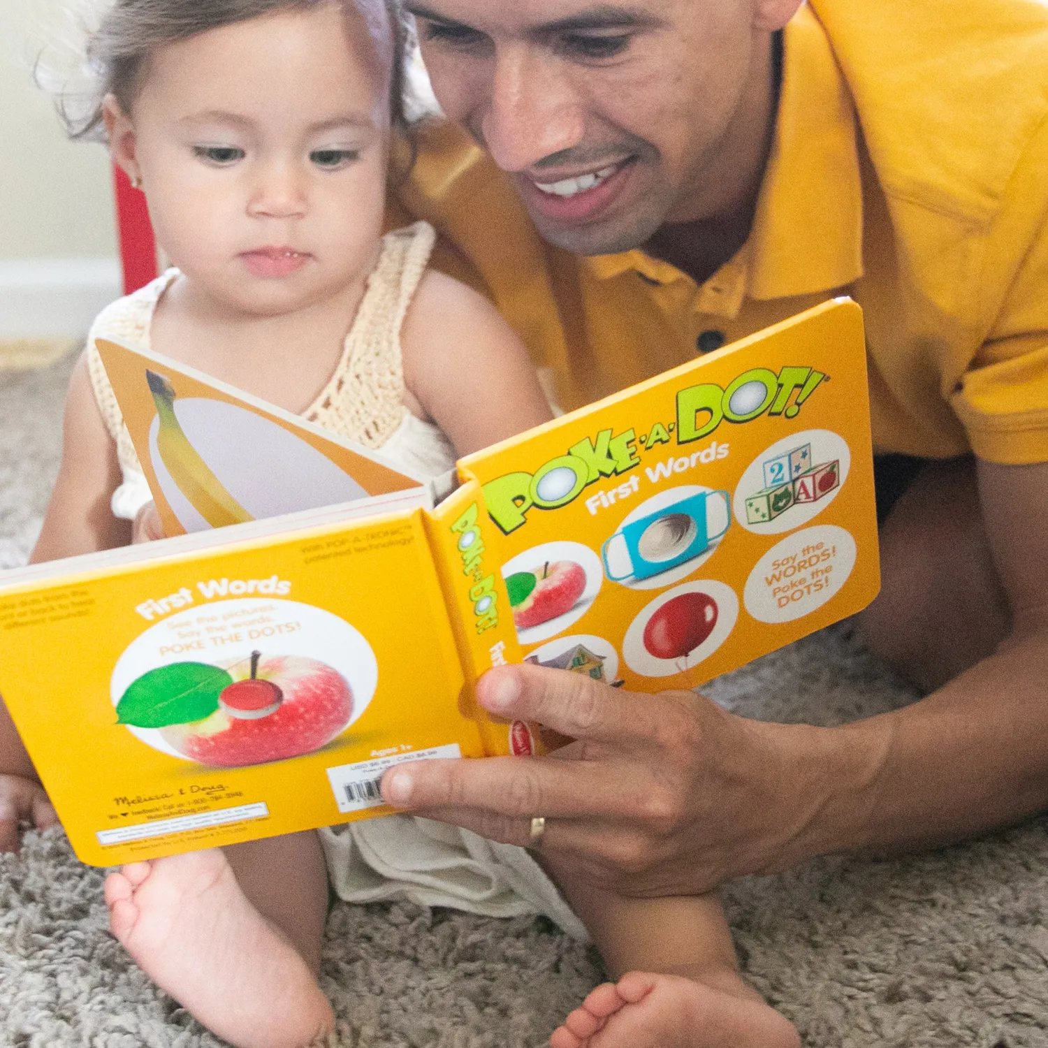 Melissa & Doug Poke-a-Dot First Words kartonboek eerste woordjes
