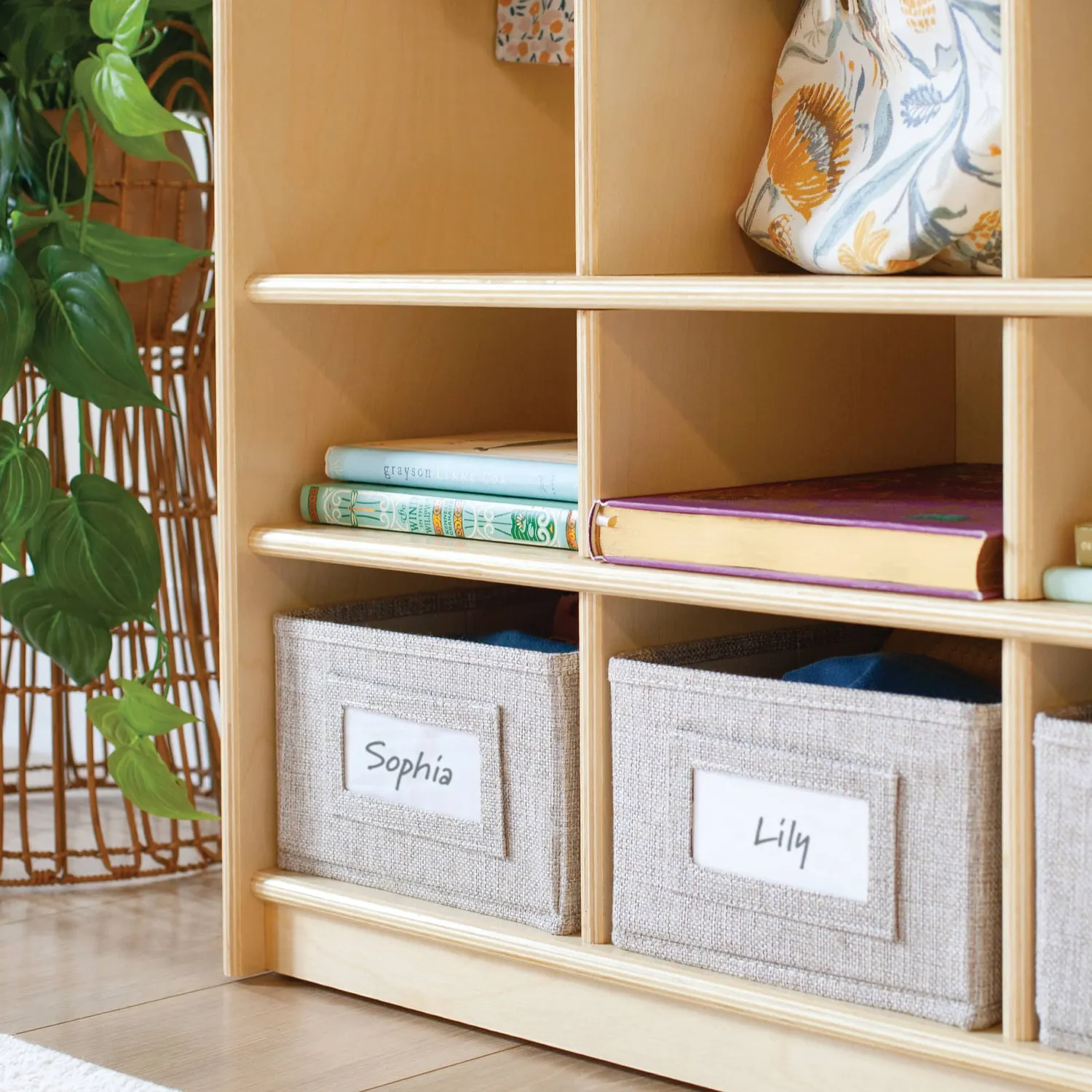 Guidecraft EdQ 3-Section Locker kluisjeskast naturel hout