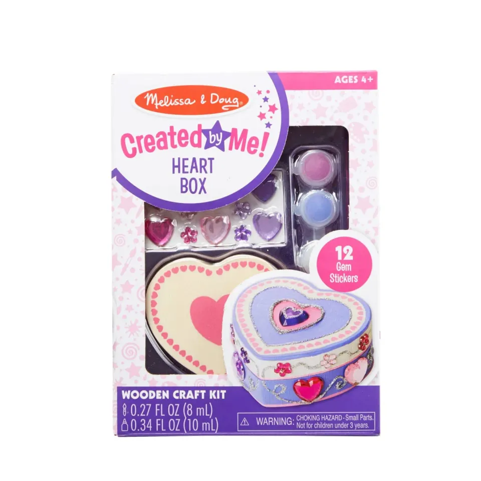 Melissa & Doug Created by Me! Heart Box knutselset houten