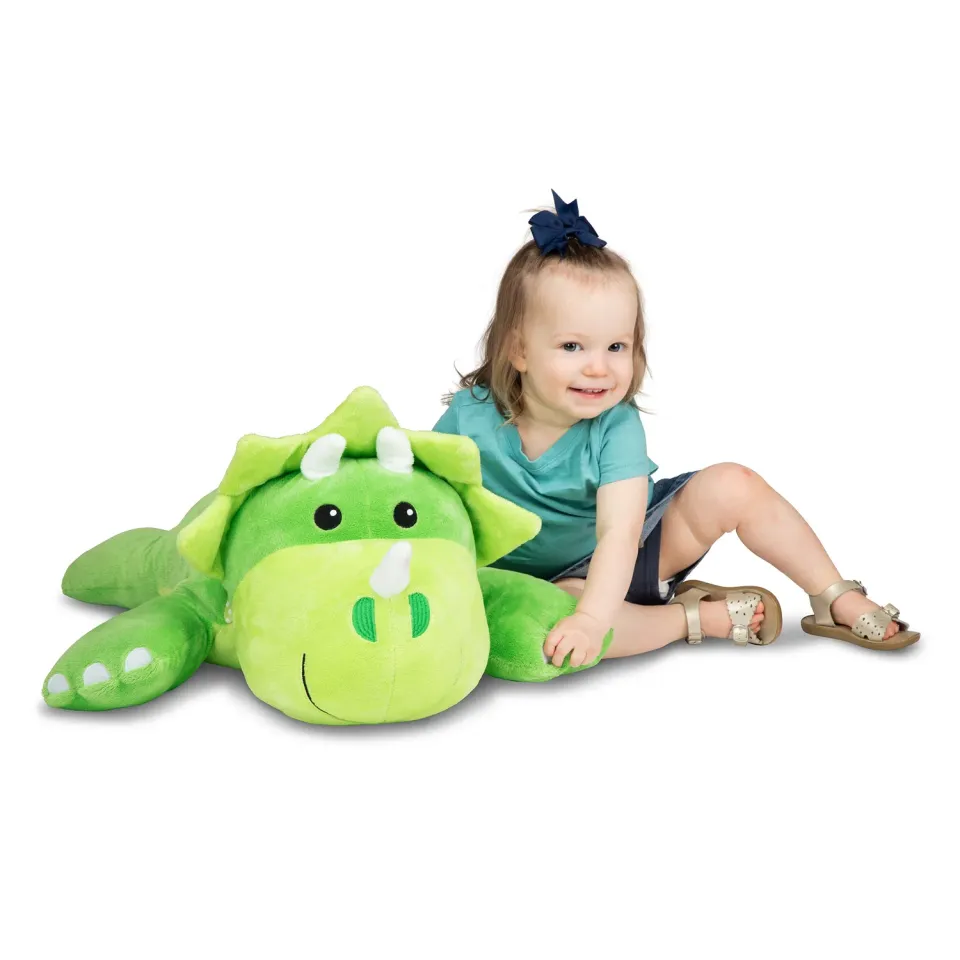 Melissa & Doug Cuddle Dinosaur knuffel jumbo groen dino