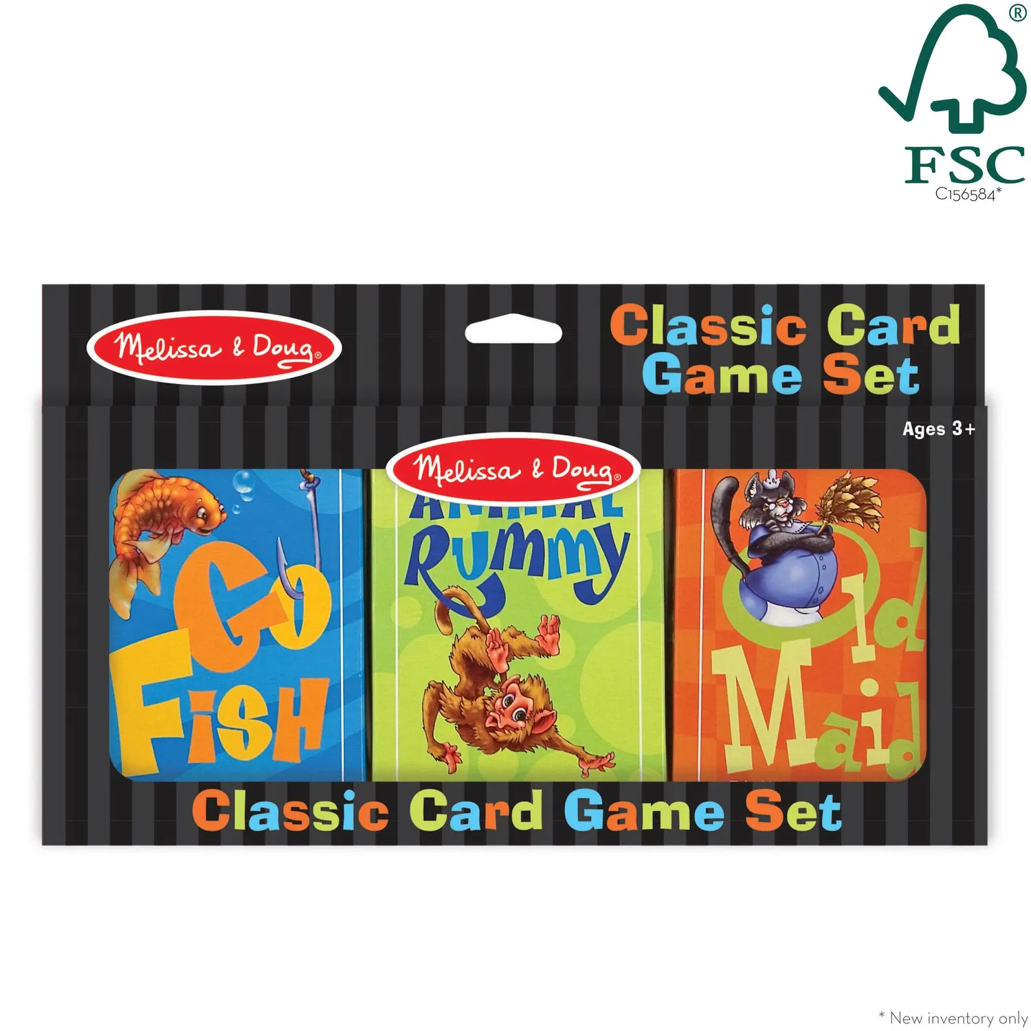 Melissa & Doug Classic Card Game Set kaartspel 3 spellen