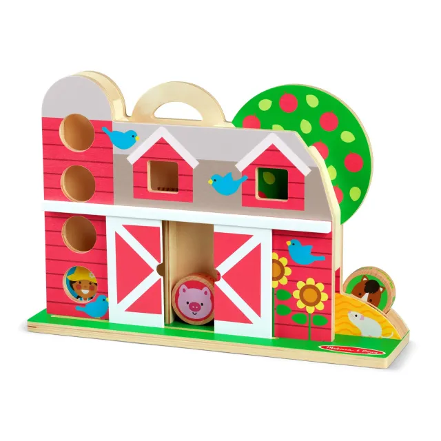 Melissa & Doug GO Tots Barnyard Tumble boerderijbaan hout