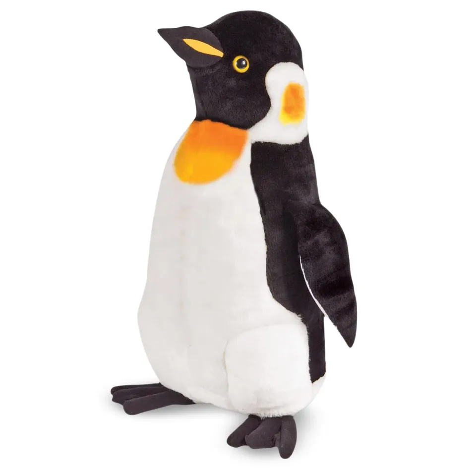Melissa & Doug Pinguin Knuffel Groot Pluche Zwart