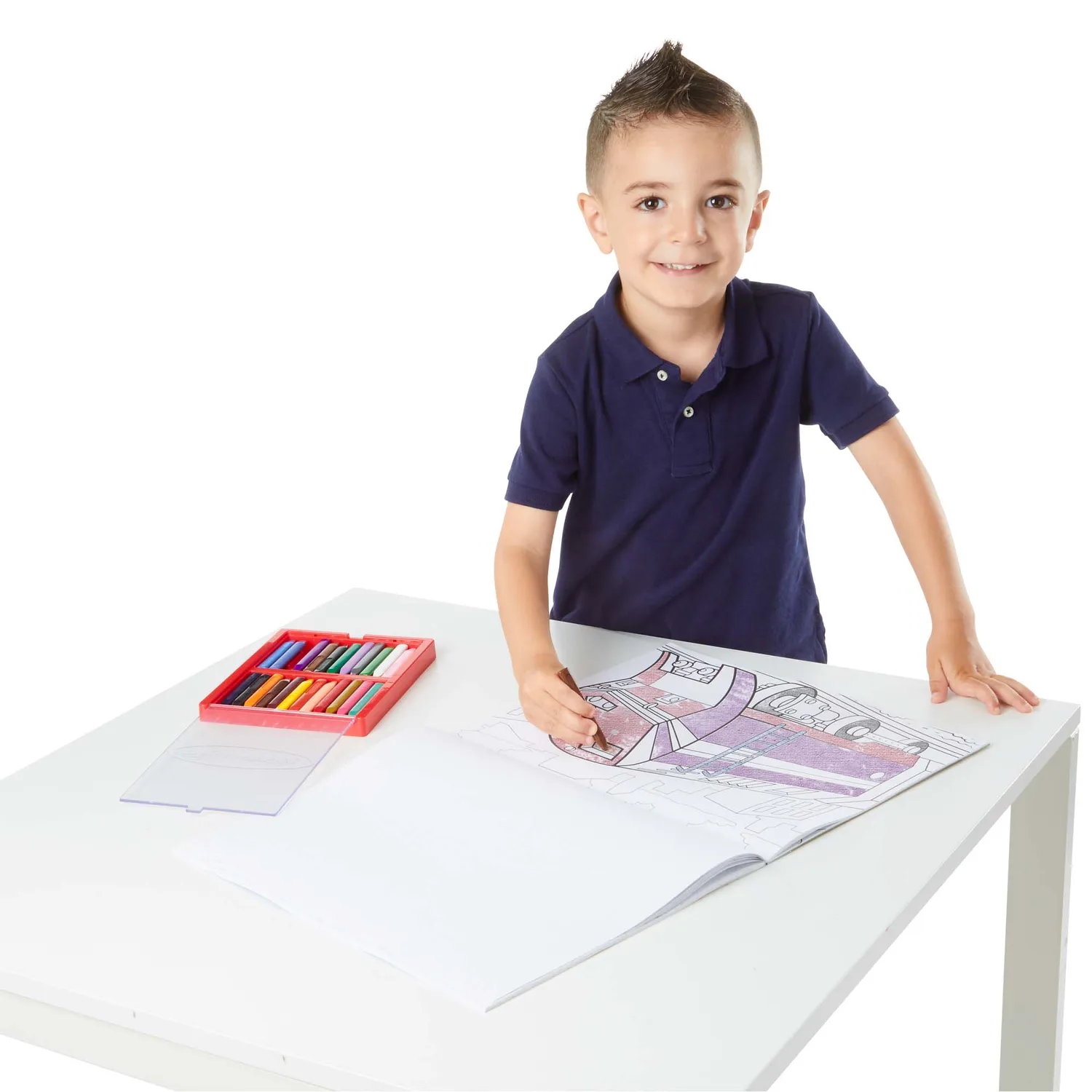 Melissa & Doug Voertuigen kleurblok jumbo 50 vellen auto
