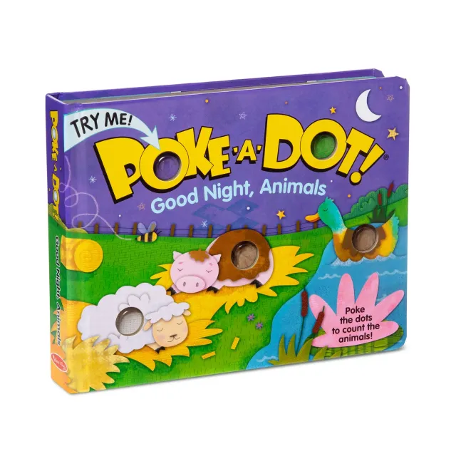 Melissa & Doug Poke-a-Dot Good Night kartonboek dieren klik