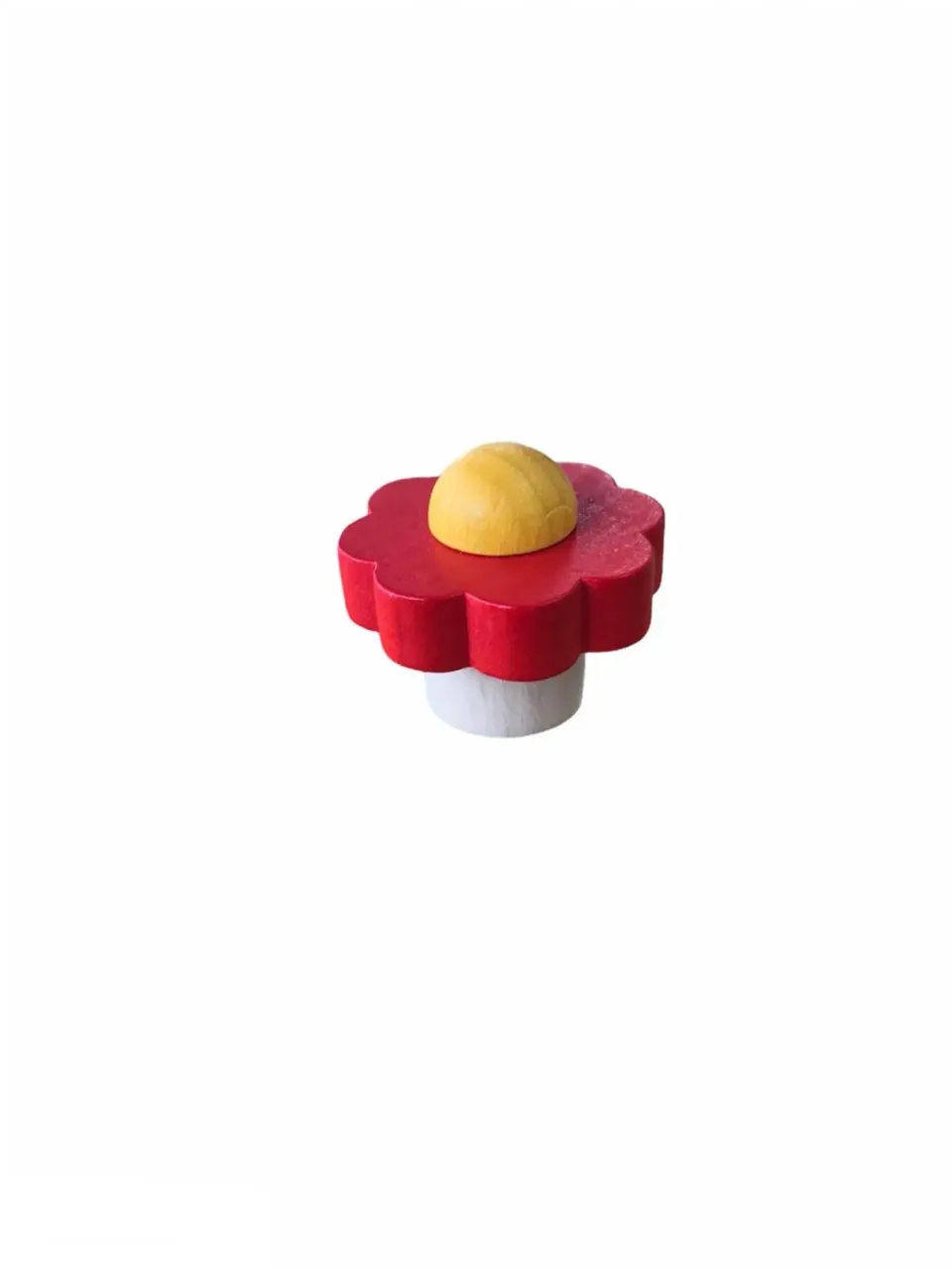 Ginger Fairy Steker Bloem Rood 3 cm Verjaardagsring