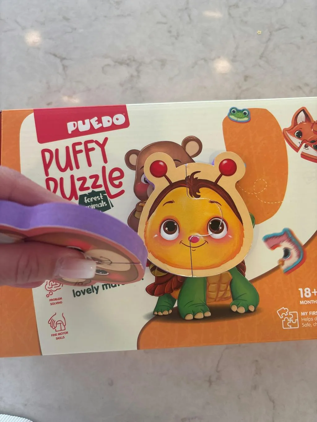 Puedo Puffy Puzzle Forest Animals puzzel bosdieren 18m+