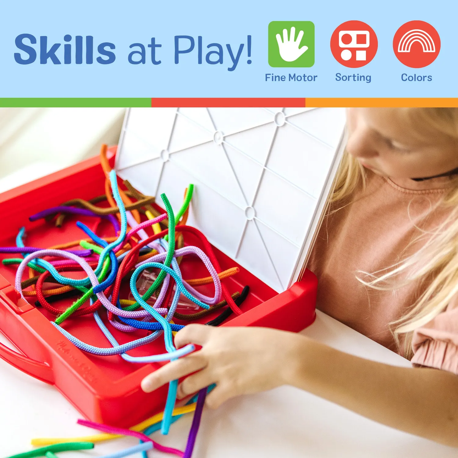 Melissa & Doug Rainbow Cord Picture and Pattern Maker tekenset