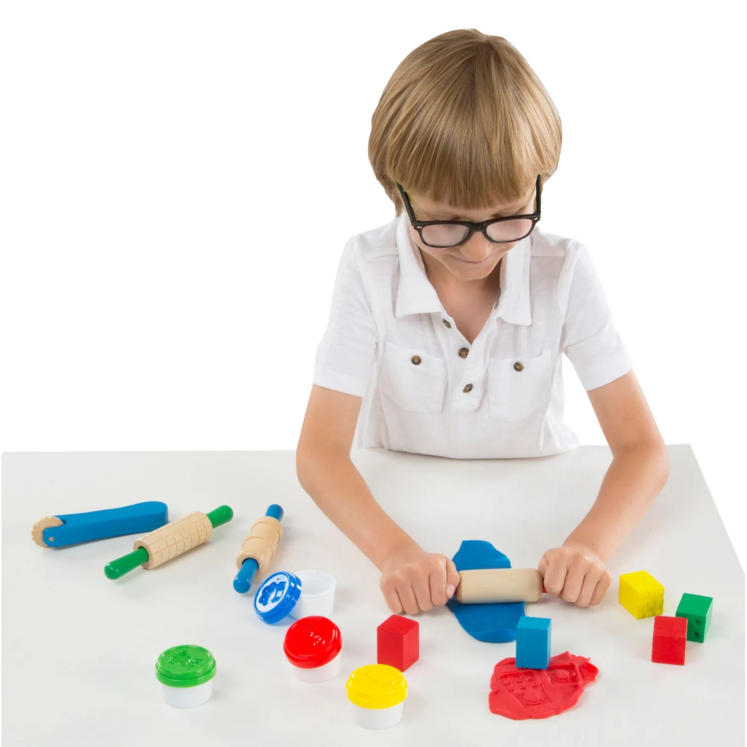 Melissa & Doug Created by Me Shape Model Mold speelklei 4 kleuren vanaf 3 jaar