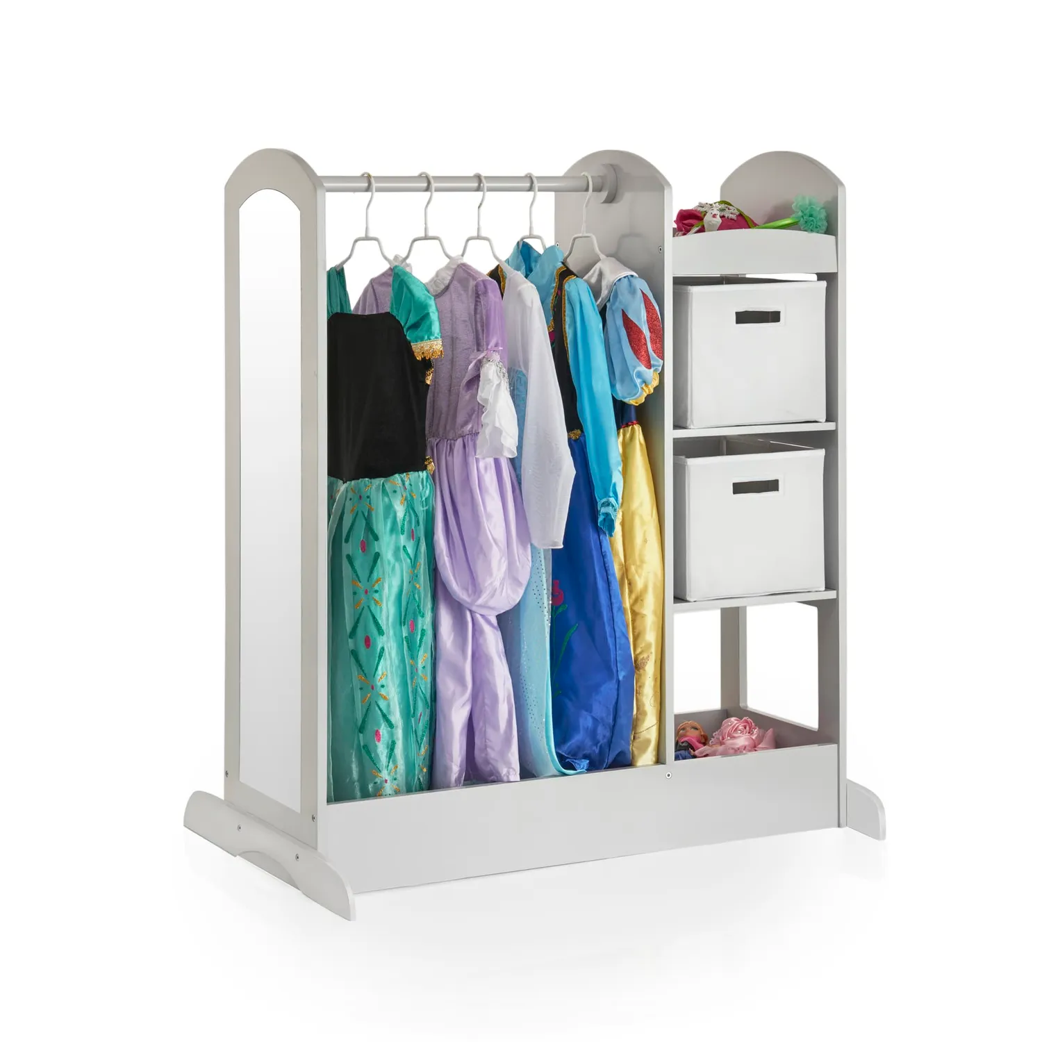 Guidecraft See and Store verkleedkast roze met kledingrek