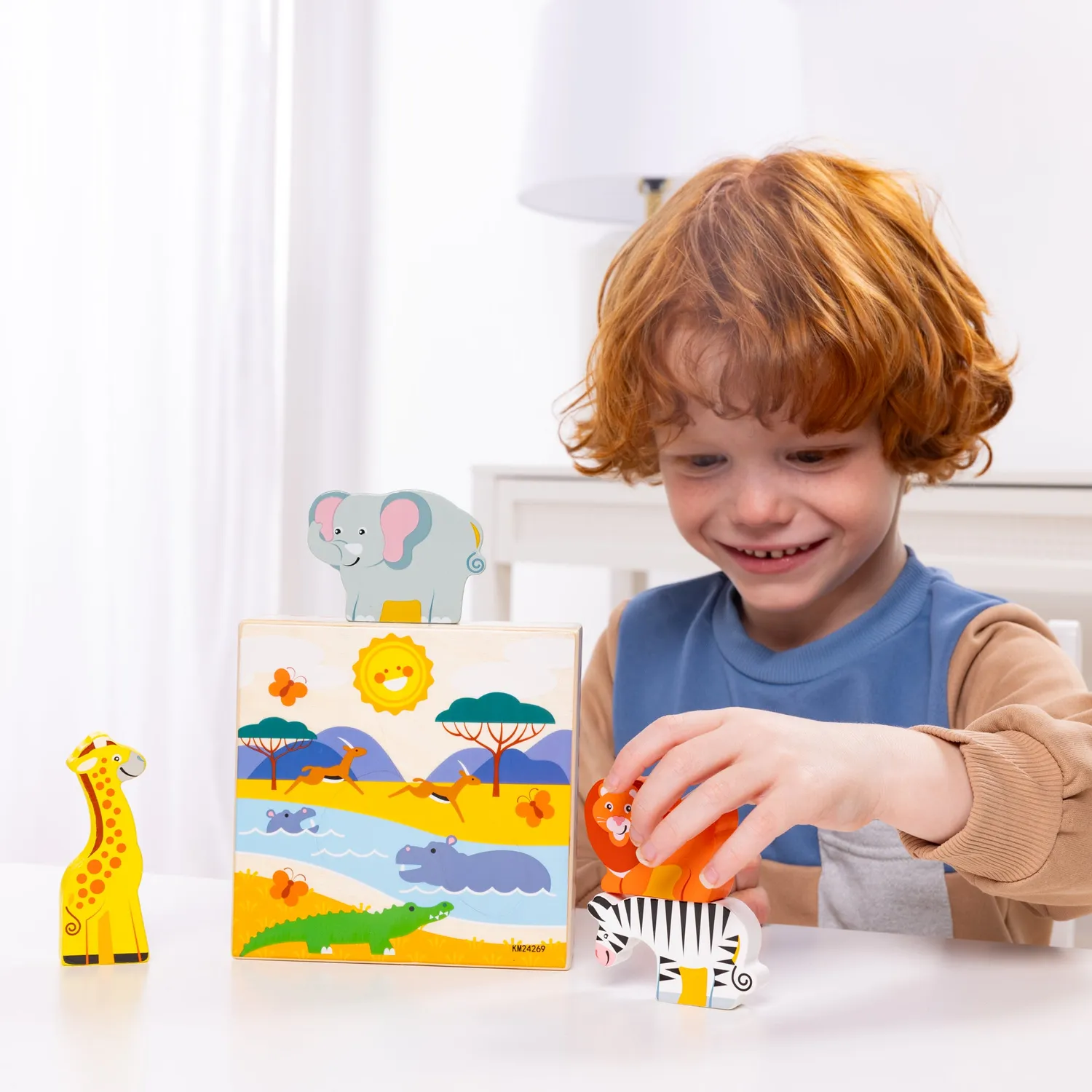 Melissa & Doug Houten Safari Dieren Matchspel 4 stuks